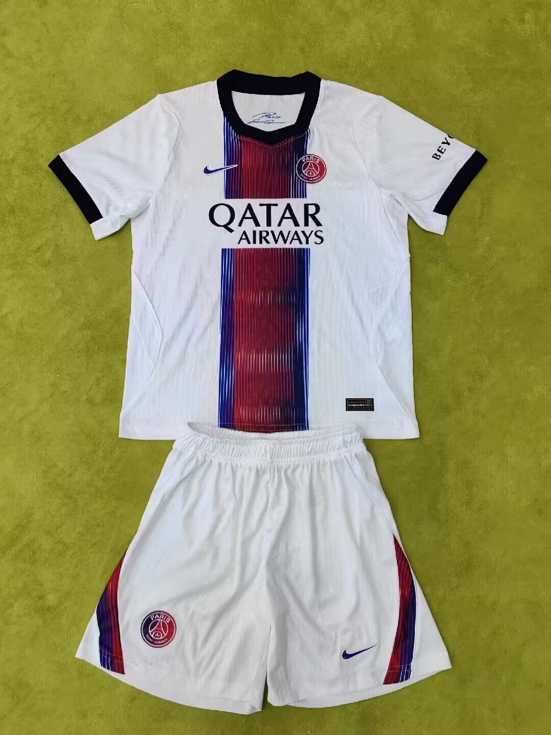 Kids-Paris St Germain 26/27 Away White Soccer Jersey(Player)